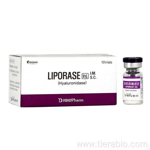 Injectable freeze-dried hyaluronidase liporase for injection